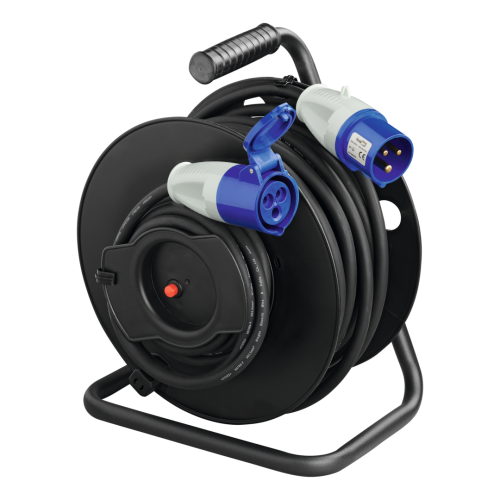 Kabel na bubnu CEE zástrčka/spojka 25 m