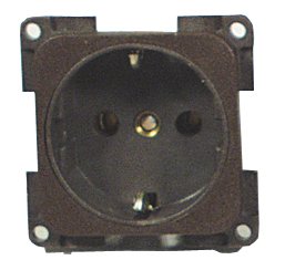 Zásuvka Schuko 230V černá