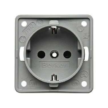 Zásuvka Integro šedá