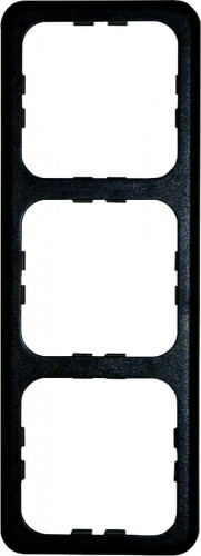 Rámeček zásuvky trojitý černý