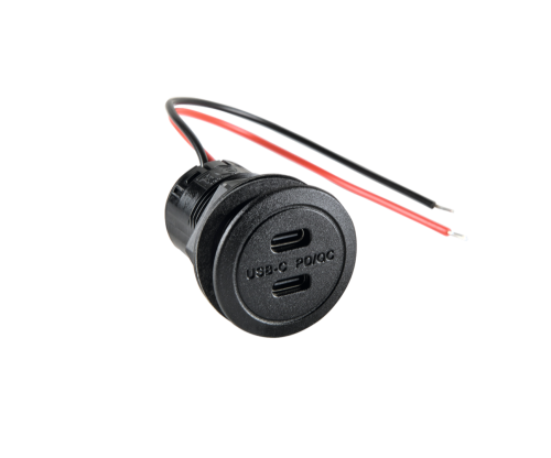 Dvojitá zásuvka USB-C PD/QC napájecí