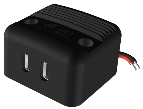 Vestavěná dvojitá zásuvka USB-C PD/QC napájecí