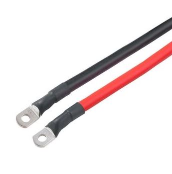 Sada kabelů červeno-černá 25 mm², 1m