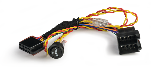 Rádiový spínač ISO RS2608 se sadou kabelů