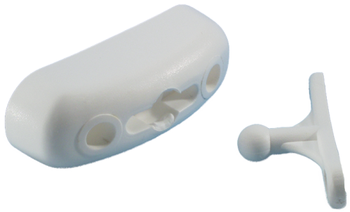 Aretace dveří plastová bílá