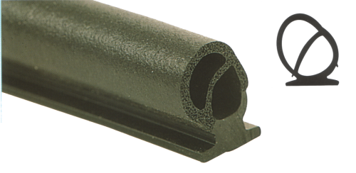 Plastový profil černý Parapress