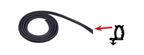 Těsnicí guma do okna S3, S4, Heki 1