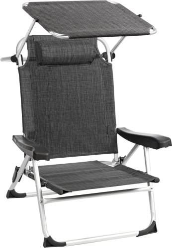 Křeslo plážové MAKAI šedé