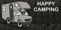 Rohožka Happy Camping 40x60