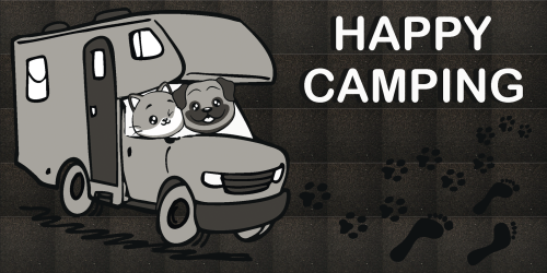 Rohožka Happy Camping 25x50