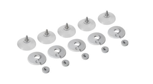 Přísavky Super světle šedé (5ks)