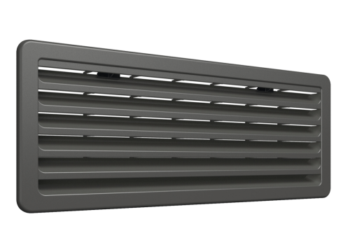 Větrací mřížka Vent 186x483, tmavě šedá