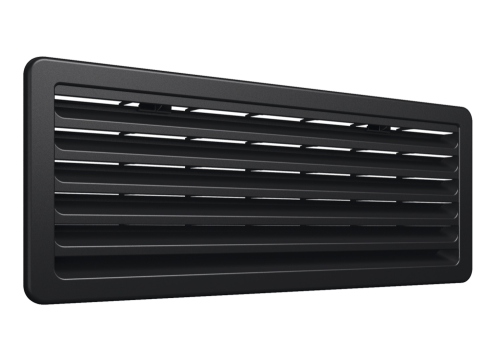 Větrací mřížka Vent 186x483, černá