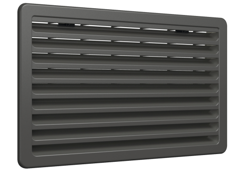 Větrací mřížka Vent 257 x 432 mm tmavě šedá