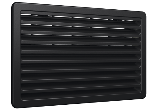 Větrací mřížka Vent 257 x 432 mm černá