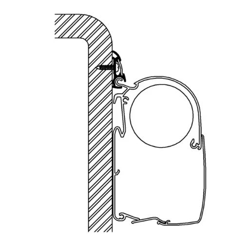 Profil lišty Luxus 600 cm