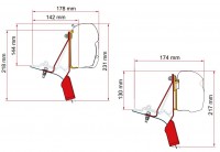 Adaptér F45/F43 na Ford Custom Nugget Lift Roof