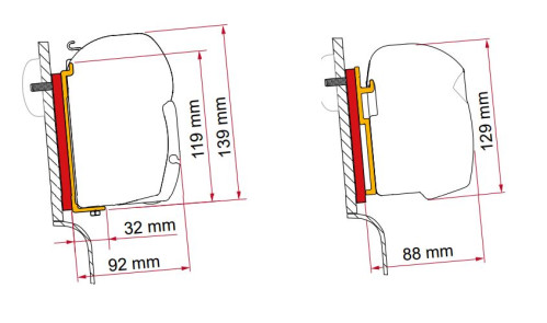 Adaptér F45/F43 Kit High Roof Adapter Westfalia
