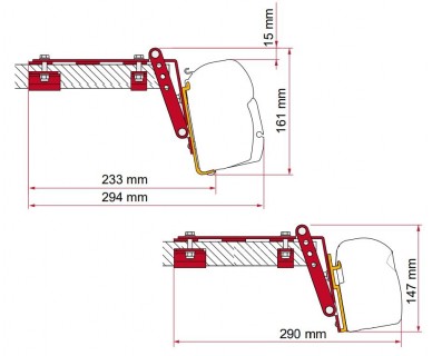 Adaptér F45/F43 Kit Roof Rail - na střešní lištu