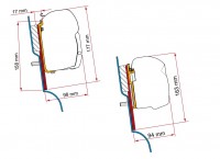 Adaptér pro Fiamma F45/F43 na Ford Custom Nugget High Roof