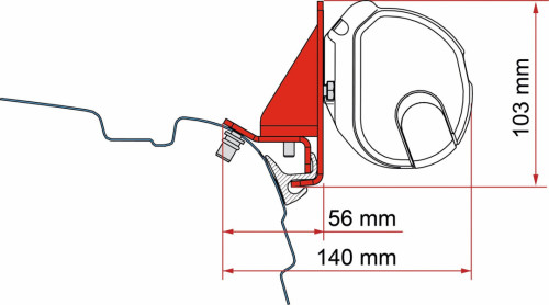 Adaptér Kit F35 Combi Rail Bracket