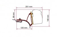 Adaptér F43 Kit VW T5/T6 Multivan Transporter bez C-lišty