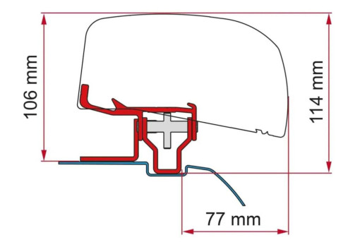Adaptér Fiamma Nissan NV200