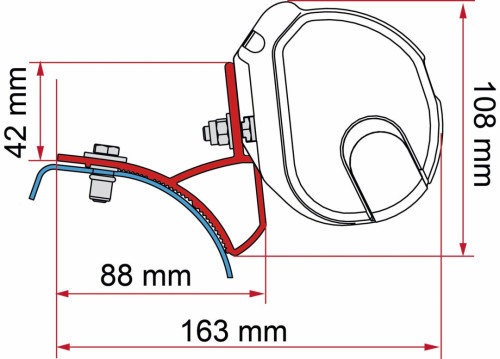 Adaptér Kit F35 Trafic/Vivaro 01-14