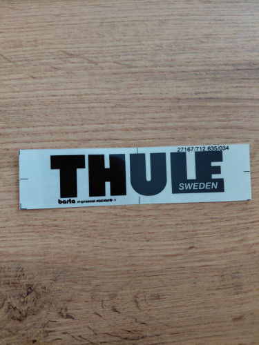 Samolepka černá - logo Thule
