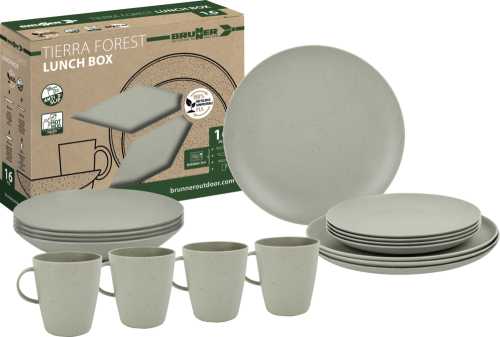 Sada nádobí PLA TIERRA FOREST 16ks
