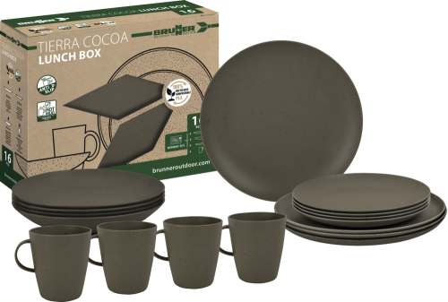 Sada nádobí PLA TIERRA COCOA 16ks