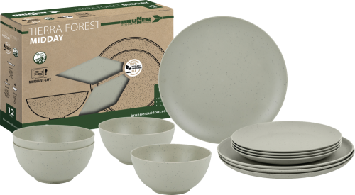 Sada nádobí PLA TIERRA FOREST 12ks
