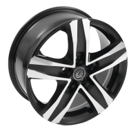 Disk ALU pro FD GSH9 Černý leštěný matný 7,5 x 18"