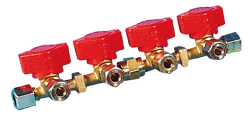 Rozvodný blok 4 vývody 10-8 mm