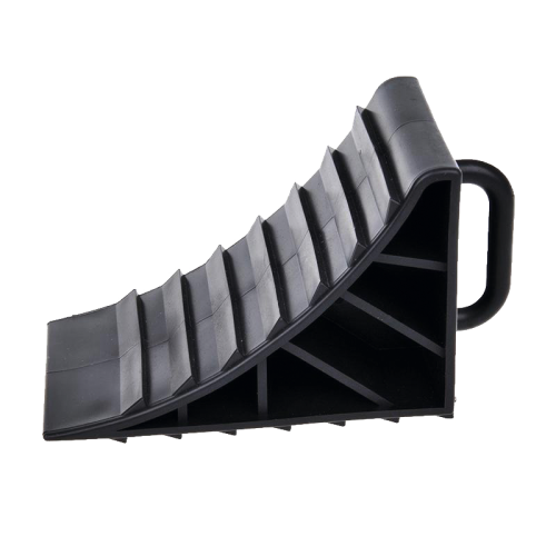 Klín pod kola černý s madlem