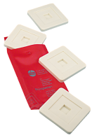 Podložka pod opěrné nohy 4 ks bílá