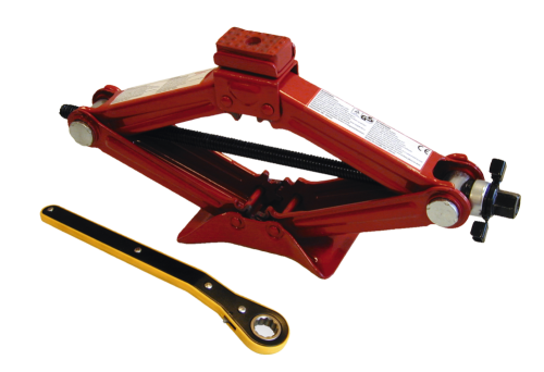 Nůžkový zvedák s ráčnou