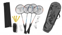 Badmintonový set se sítí pro 4 hráče