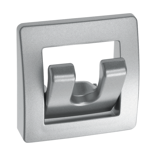 Věšák na kabáty dvojitý, stříbrný