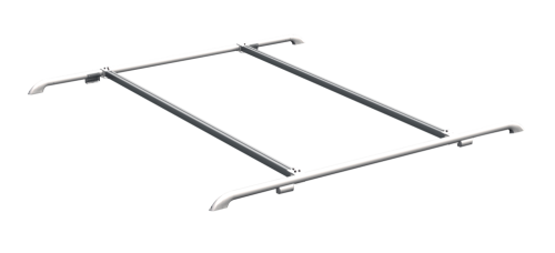 Střešní lyžiny Roof Rail Deluxe bílé (2 kusy)