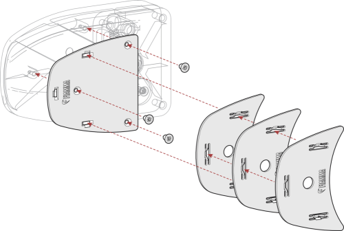 Distanční podložky Spacer Safe Door černé