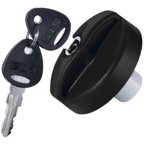 Víko hrdla nádrže uzamykatelné STS černé