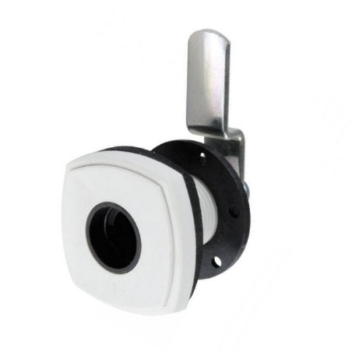 Čtvercový zámek STS bez vložky bílý Bianco