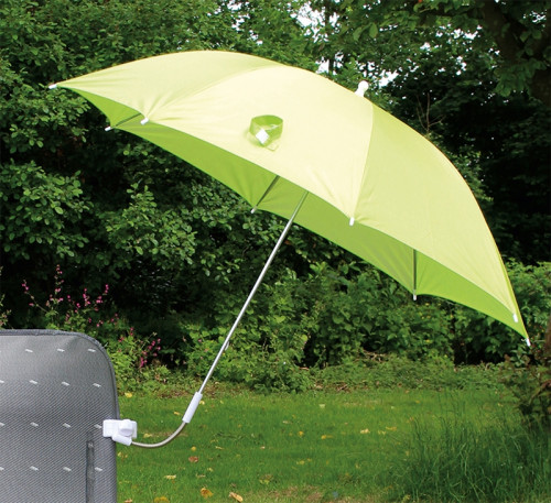 Slunečník na židli šedý