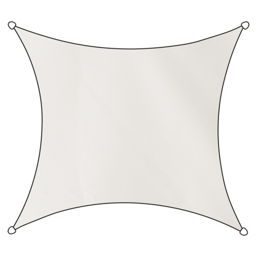 Sluneční clona 3 x 4m bílá obdélník