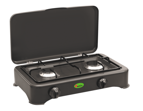 Vařič dvouplamenný smaltovaný antracit