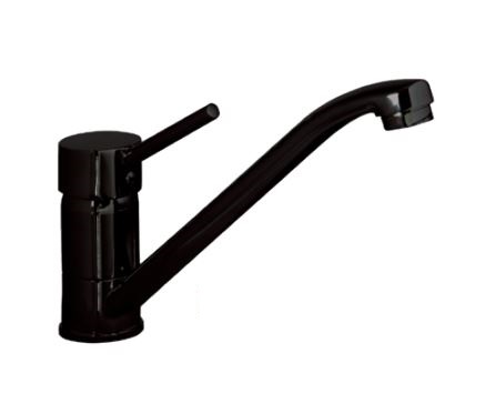 Vodovodní baterie MODERN s dlouhou výustí, černá