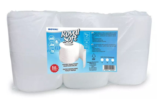 Toaletní papír rozkladový Royal Soft 6ks