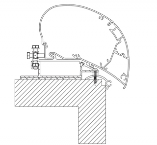 Adaptér střešní univerzální