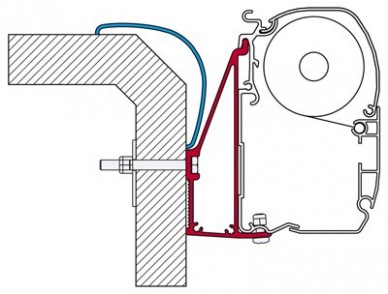 Adaptér pro Fiamma F45 Rapido série 6, 350 cm